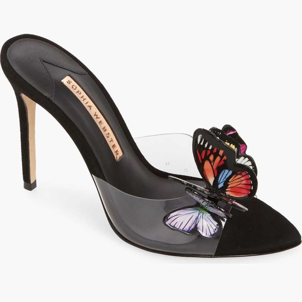 Stylish Vanessa butterfly mule
